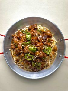 辣子鸡浇头面/辣子鸡拌面，源头直供商用成品酱，开袋即用，无需二次调味