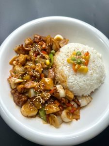 椒麻鸡丁盖浇饭商用制作方法